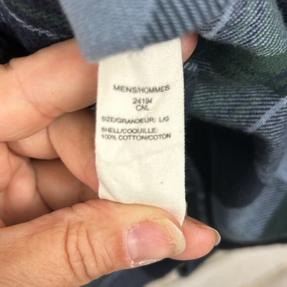 Woolrich Mens Large Cotton Plaid Long Sleeve Button-Down Shirt - Picture 5 of 5